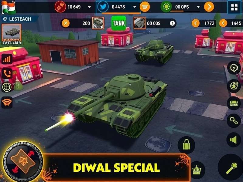 Urban Tank Combat India gameplay screenshot